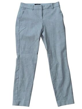 Express Columnist Ankle Mid Rise Dress Pants Gray Size 0R Stretch